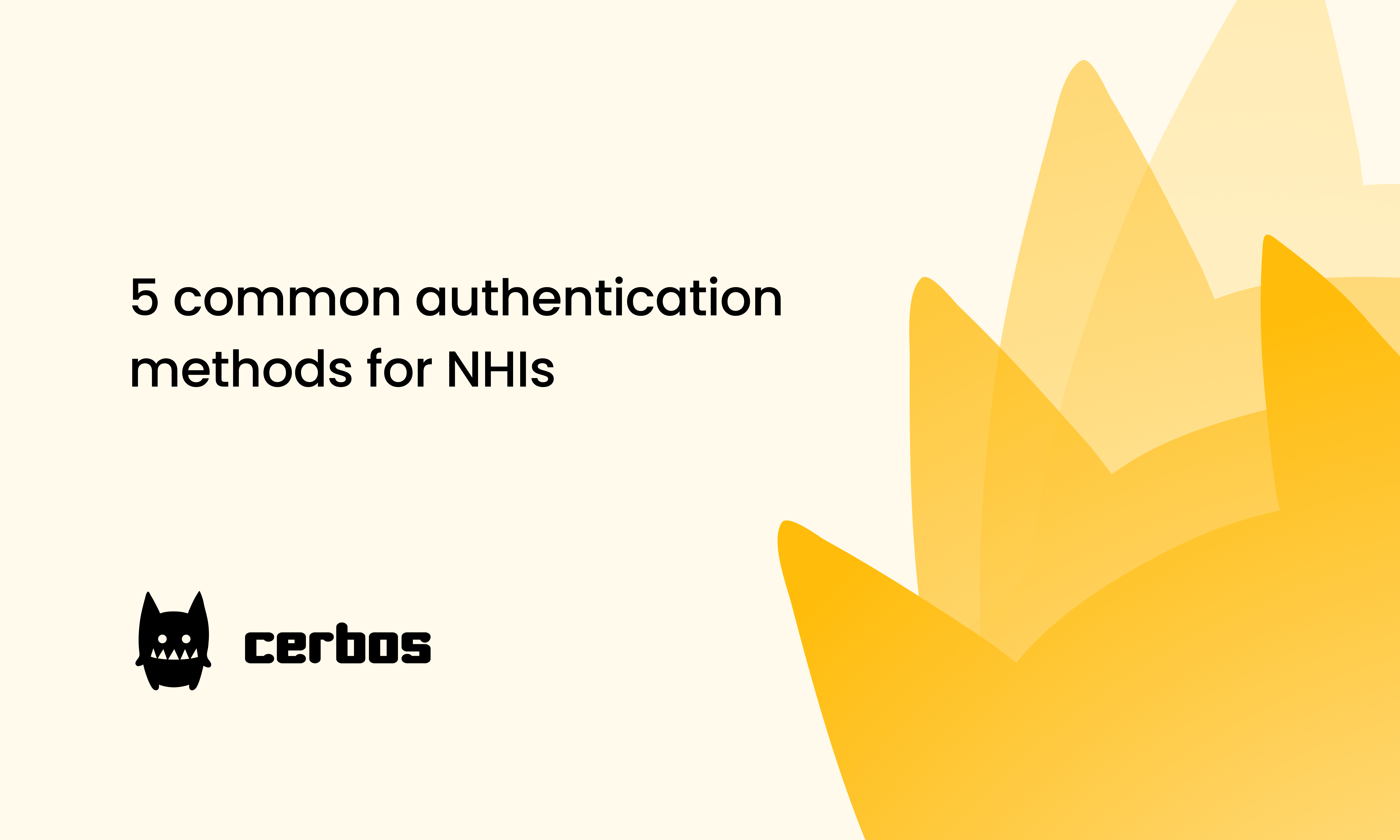 5 Common Authentication Methods for NHIs | Cerbos