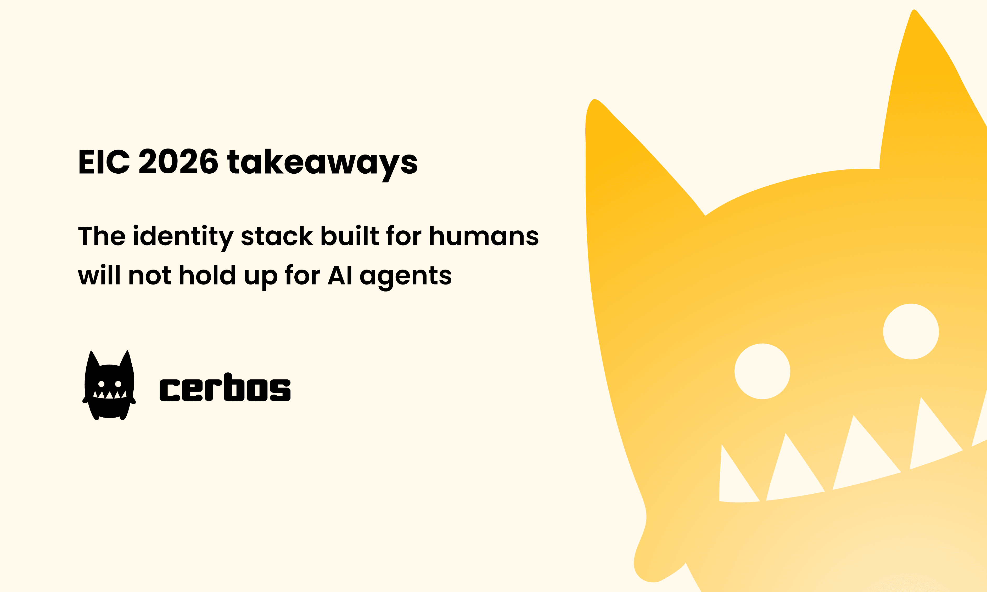 Triple Stack Humans EIC 2026 Takeaways: the Identity Stack Built for Humans Will Not Hold ...