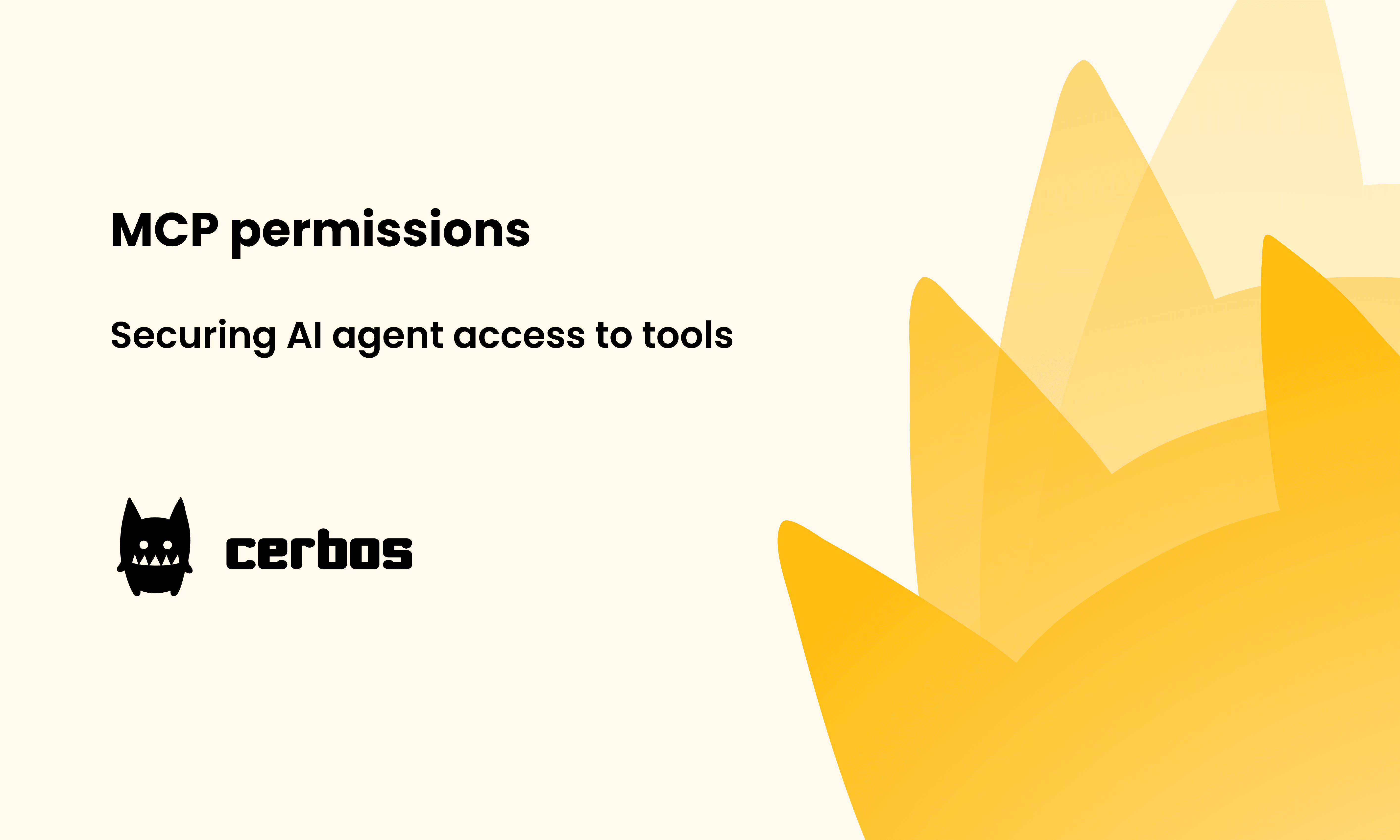 MCP Permissions. Securing AI Agent Access to Tools. | Cerbos